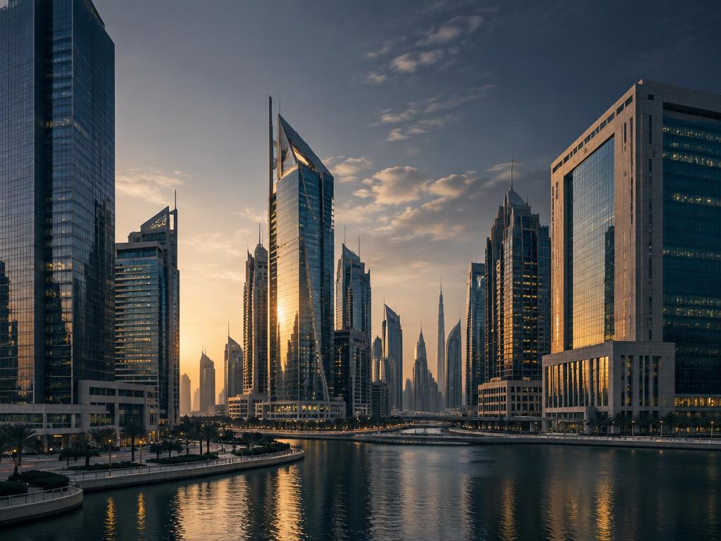 International financial district in Dubai
