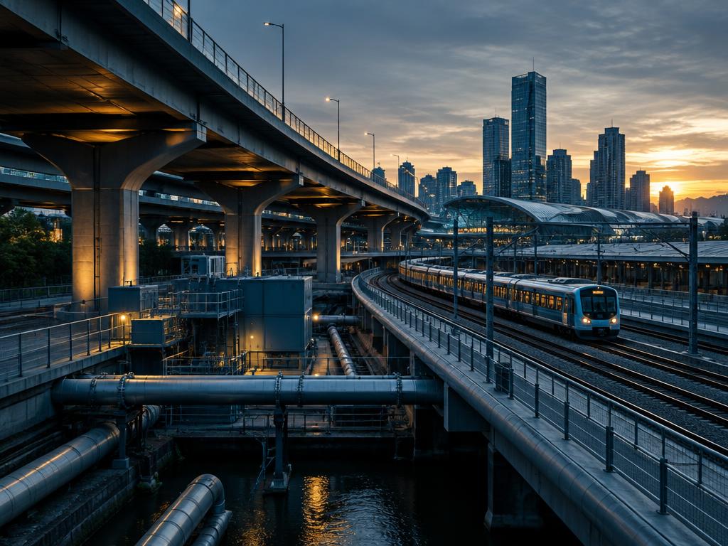 Modern rail, road, and utility infrastructure